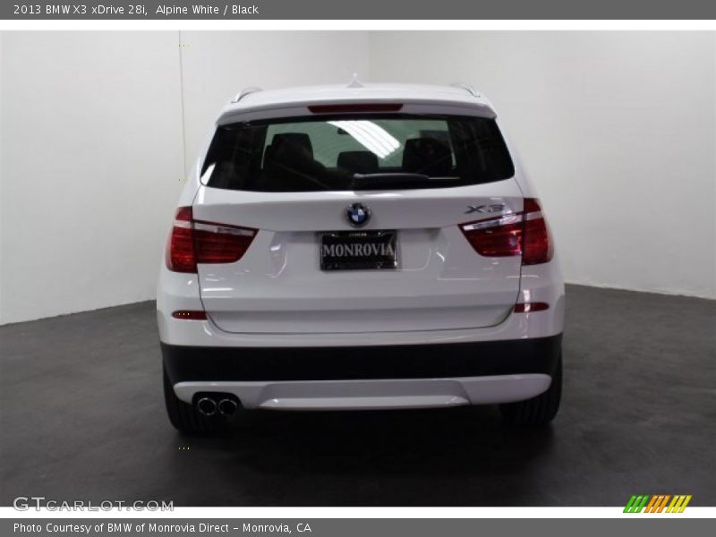 Alpine White / Black 2013 BMW X3 xDrive 28i