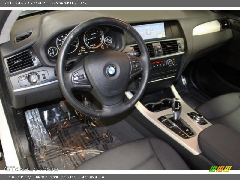 Alpine White / Black 2013 BMW X3 xDrive 28i