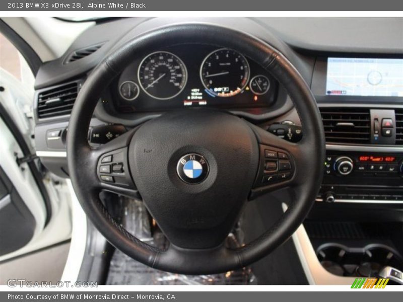 Alpine White / Black 2013 BMW X3 xDrive 28i