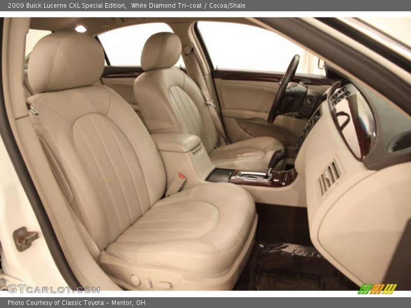 White Diamond Tri-coat / Cocoa/Shale 2009 Buick Lucerne CXL Special Edition