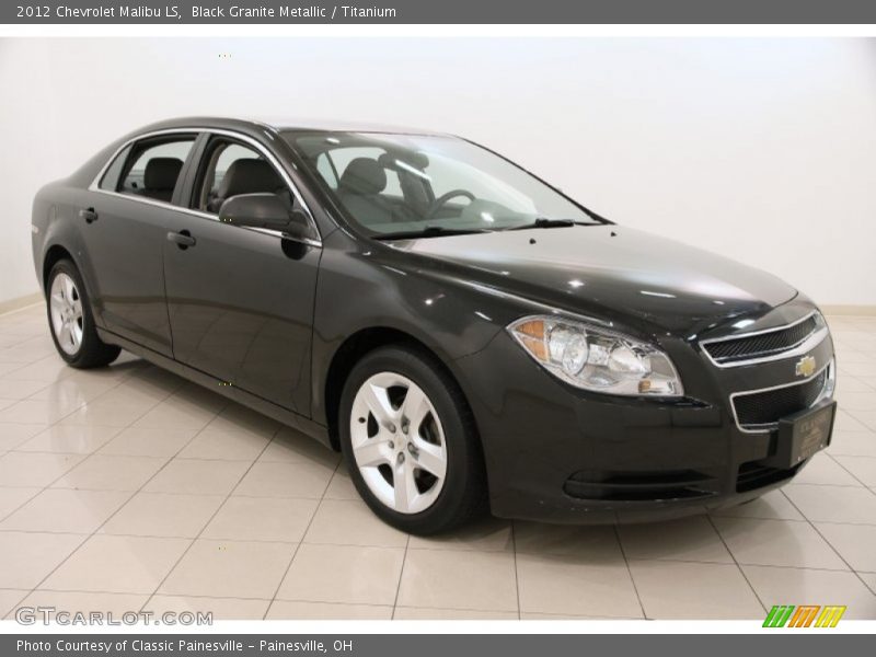 Black Granite Metallic / Titanium 2012 Chevrolet Malibu LS