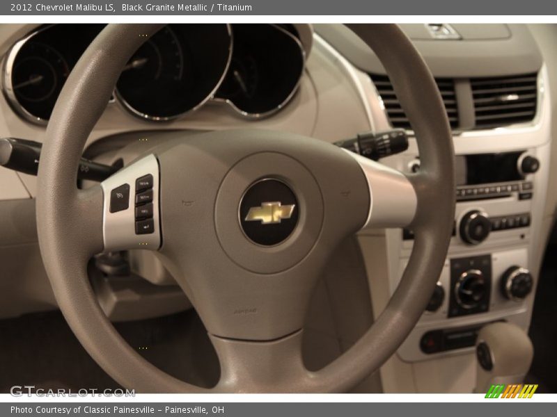 Black Granite Metallic / Titanium 2012 Chevrolet Malibu LS