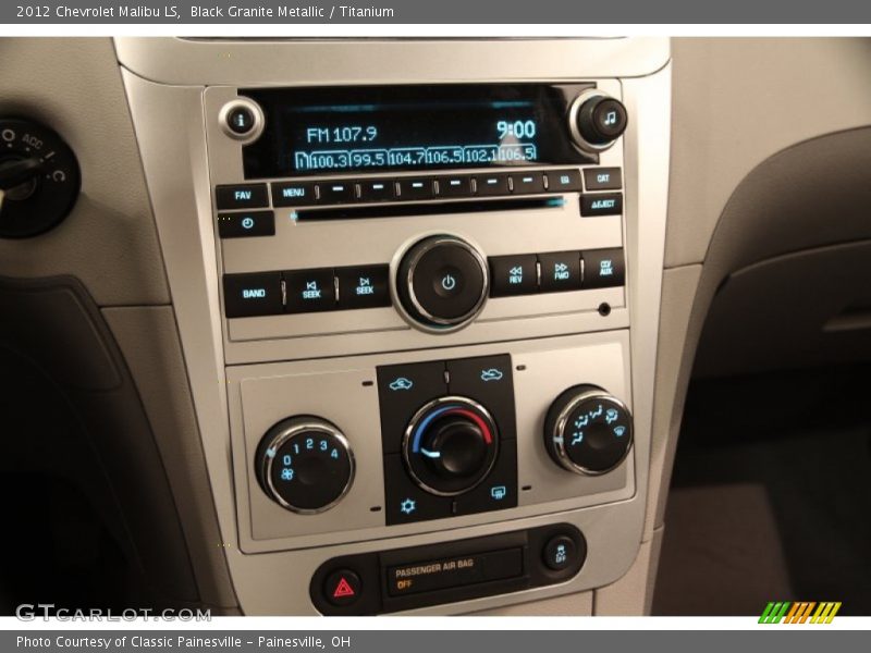 Black Granite Metallic / Titanium 2012 Chevrolet Malibu LS