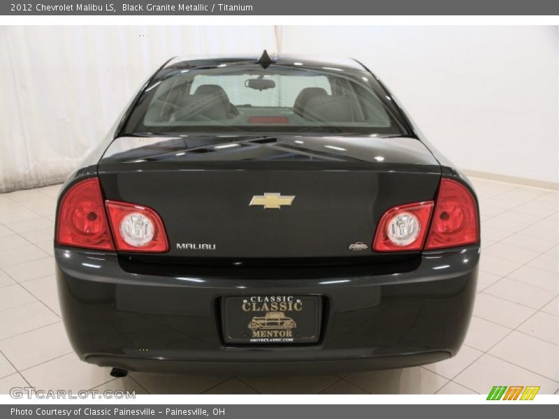 Black Granite Metallic / Titanium 2012 Chevrolet Malibu LS