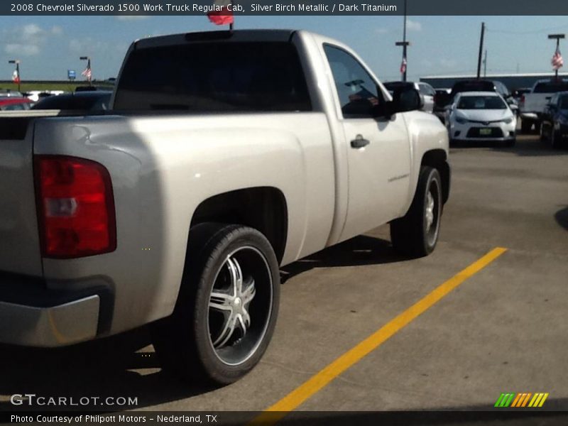 Silver Birch Metallic / Dark Titanium 2008 Chevrolet Silverado 1500 Work Truck Regular Cab