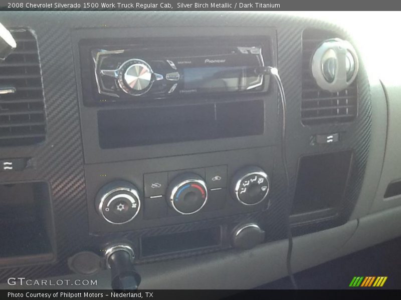 Silver Birch Metallic / Dark Titanium 2008 Chevrolet Silverado 1500 Work Truck Regular Cab