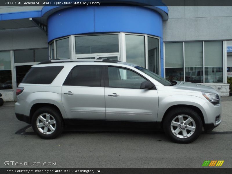 Quicksilver Metallic / Ebony 2014 GMC Acadia SLE AWD