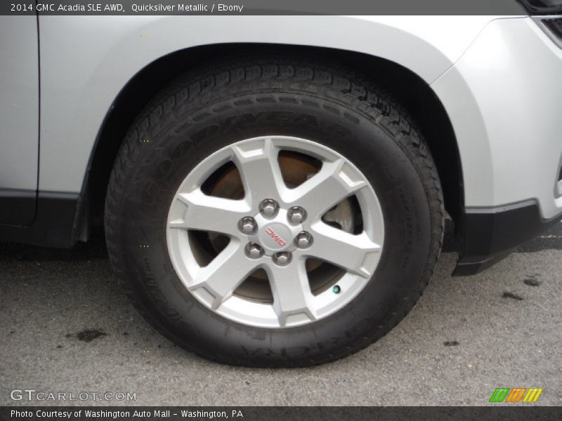 Quicksilver Metallic / Ebony 2014 GMC Acadia SLE AWD