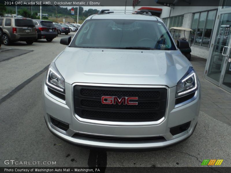 Quicksilver Metallic / Ebony 2014 GMC Acadia SLE AWD