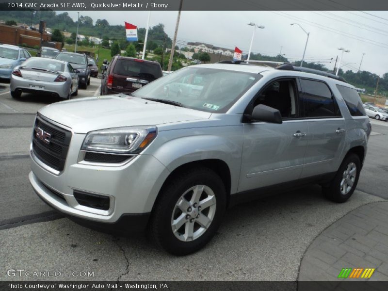 Quicksilver Metallic / Ebony 2014 GMC Acadia SLE AWD