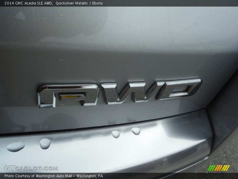 Quicksilver Metallic / Ebony 2014 GMC Acadia SLE AWD