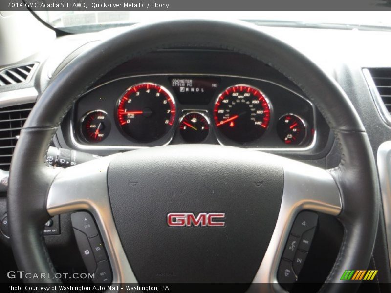 Quicksilver Metallic / Ebony 2014 GMC Acadia SLE AWD