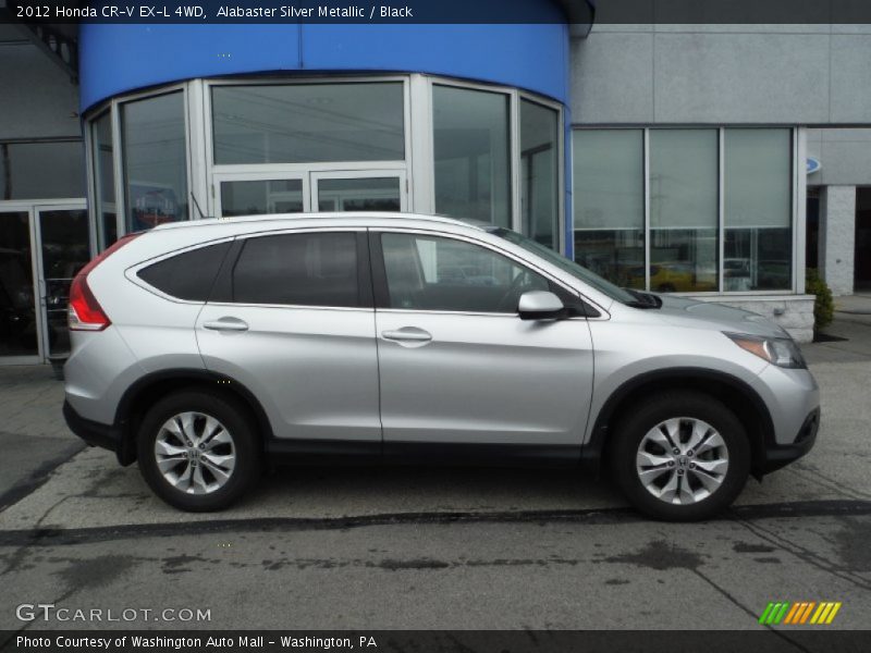 Alabaster Silver Metallic / Black 2012 Honda CR-V EX-L 4WD