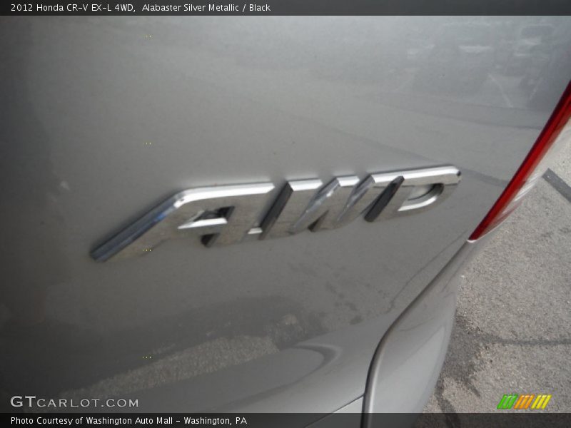 Alabaster Silver Metallic / Black 2012 Honda CR-V EX-L 4WD
