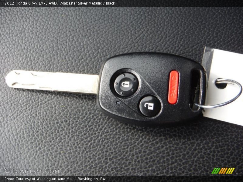 Alabaster Silver Metallic / Black 2012 Honda CR-V EX-L 4WD