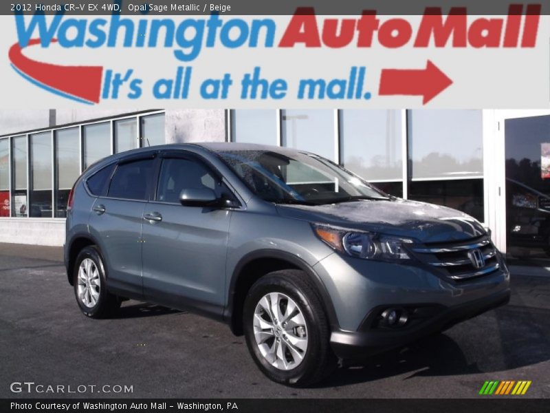 Opal Sage Metallic / Beige 2012 Honda CR-V EX 4WD