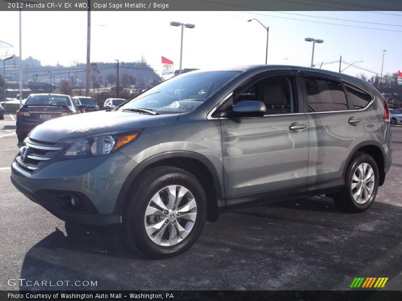 Opal Sage Metallic / Beige 2012 Honda CR-V EX 4WD