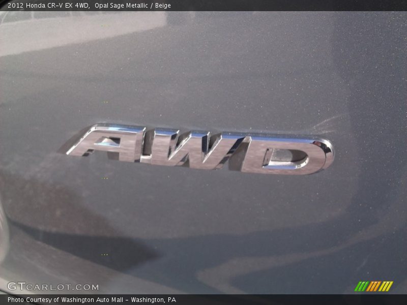 Opal Sage Metallic / Beige 2012 Honda CR-V EX 4WD