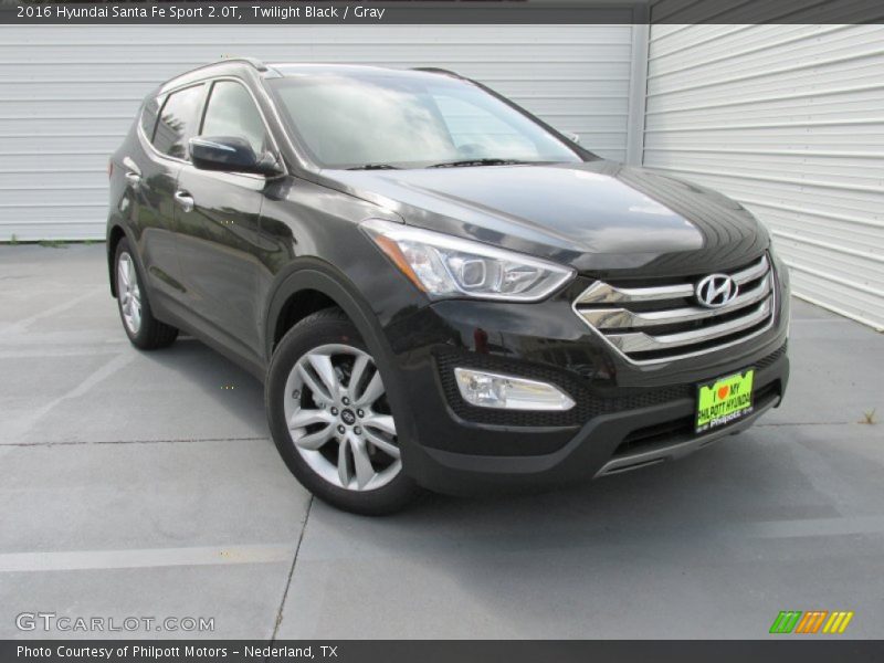 Twilight Black / Gray 2016 Hyundai Santa Fe Sport 2.0T