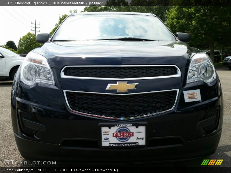 Blue Velvet Metallic / Jet Black 2015 Chevrolet Equinox LS