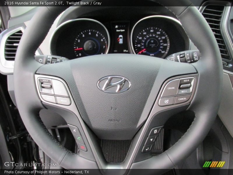 Twilight Black / Gray 2016 Hyundai Santa Fe Sport 2.0T