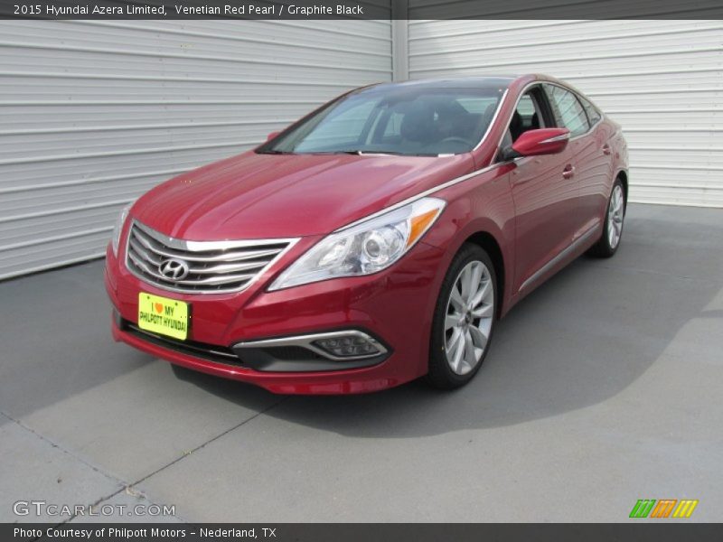 Venetian Red Pearl / Graphite Black 2015 Hyundai Azera Limited