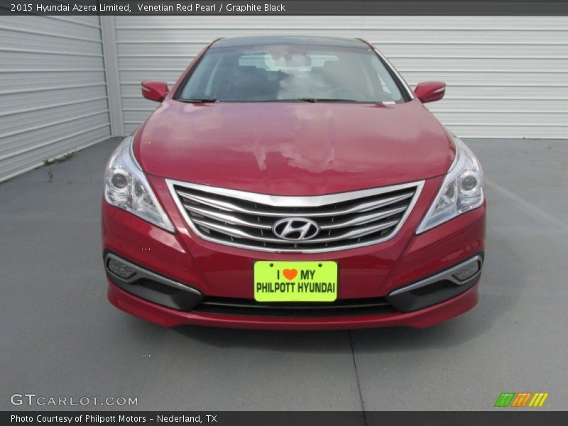 Venetian Red Pearl / Graphite Black 2015 Hyundai Azera Limited