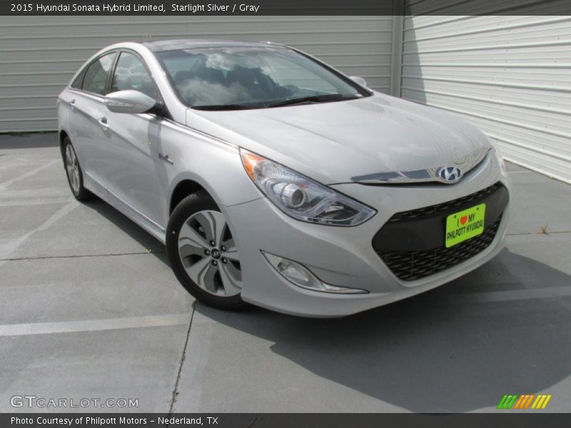 Starlight Silver / Gray 2015 Hyundai Sonata Hybrid Limited