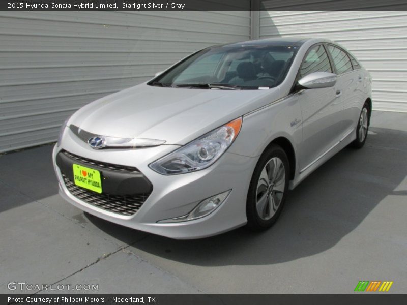 Starlight Silver / Gray 2015 Hyundai Sonata Hybrid Limited
