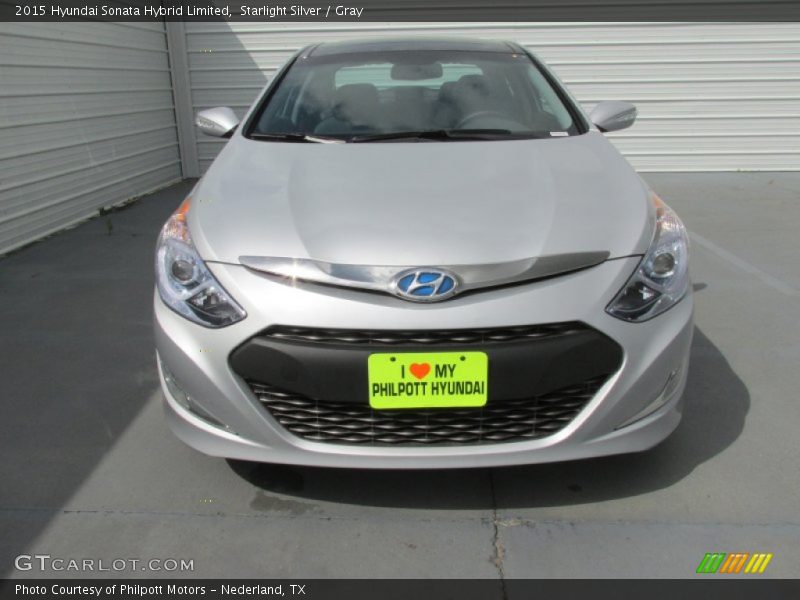 Starlight Silver / Gray 2015 Hyundai Sonata Hybrid Limited