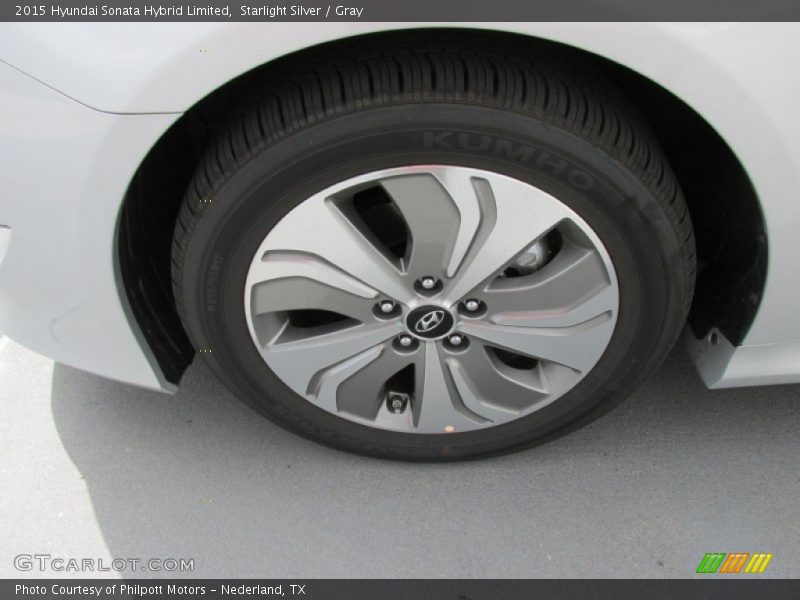 Starlight Silver / Gray 2015 Hyundai Sonata Hybrid Limited