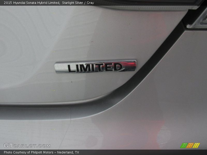 Starlight Silver / Gray 2015 Hyundai Sonata Hybrid Limited