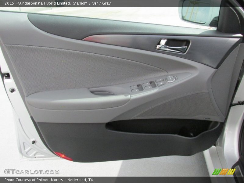 Starlight Silver / Gray 2015 Hyundai Sonata Hybrid Limited