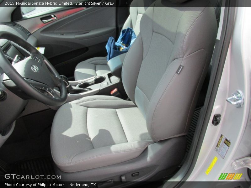 Starlight Silver / Gray 2015 Hyundai Sonata Hybrid Limited