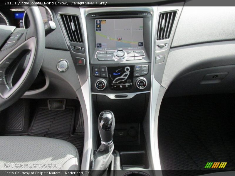 Starlight Silver / Gray 2015 Hyundai Sonata Hybrid Limited