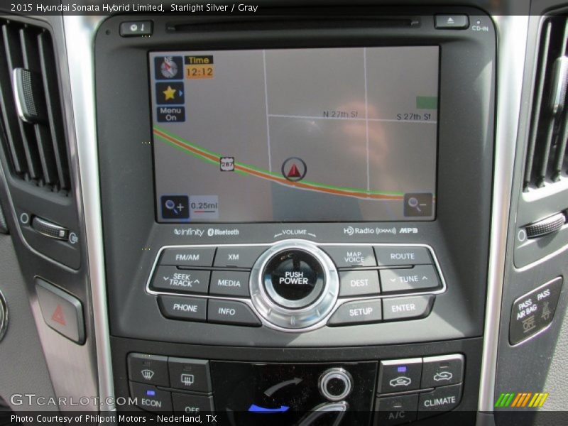 Starlight Silver / Gray 2015 Hyundai Sonata Hybrid Limited