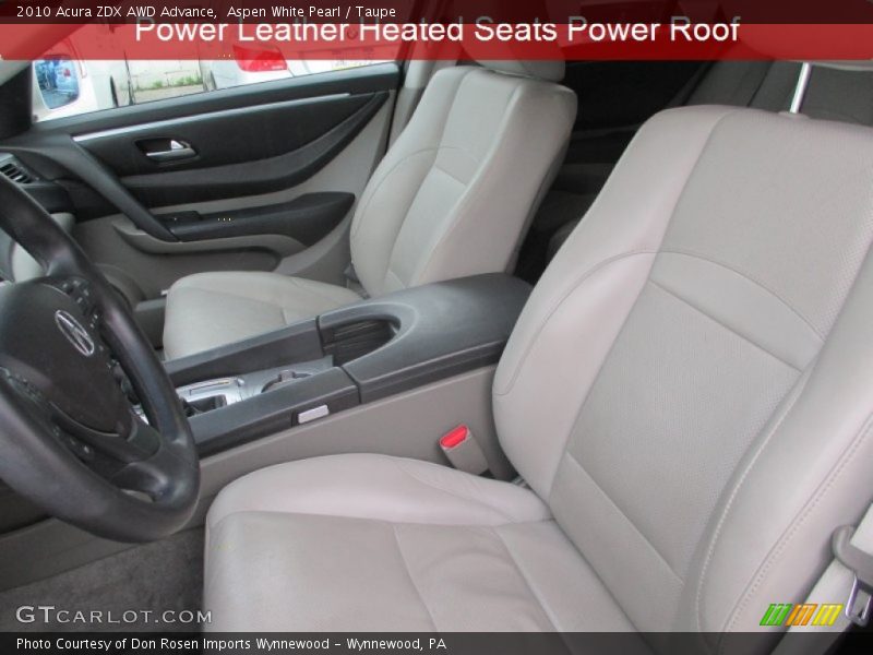 Aspen White Pearl / Taupe 2010 Acura ZDX AWD Advance
