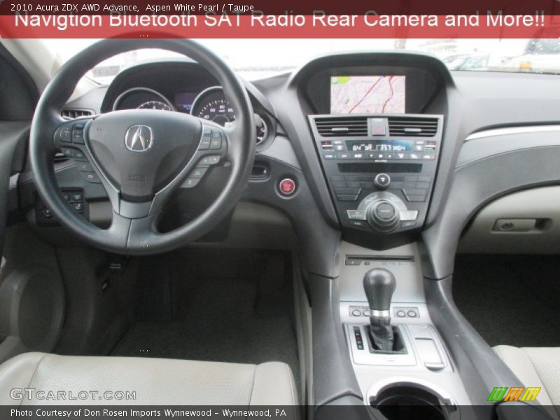 Aspen White Pearl / Taupe 2010 Acura ZDX AWD Advance