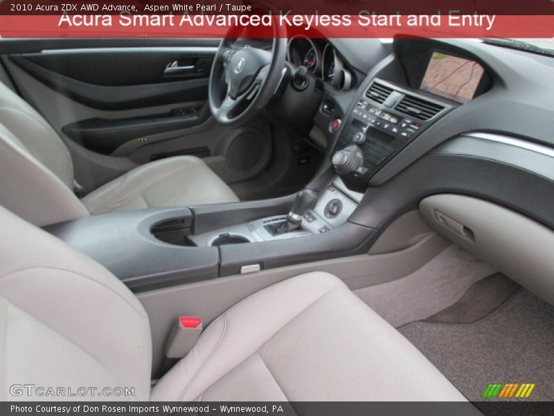 Aspen White Pearl / Taupe 2010 Acura ZDX AWD Advance