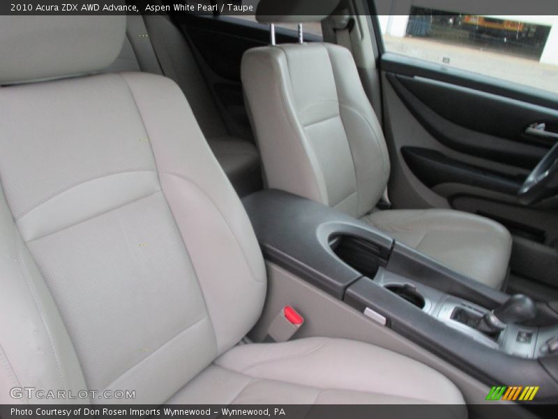 Aspen White Pearl / Taupe 2010 Acura ZDX AWD Advance