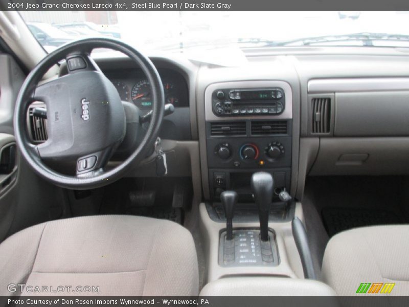 Steel Blue Pearl / Dark Slate Gray 2004 Jeep Grand Cherokee Laredo 4x4