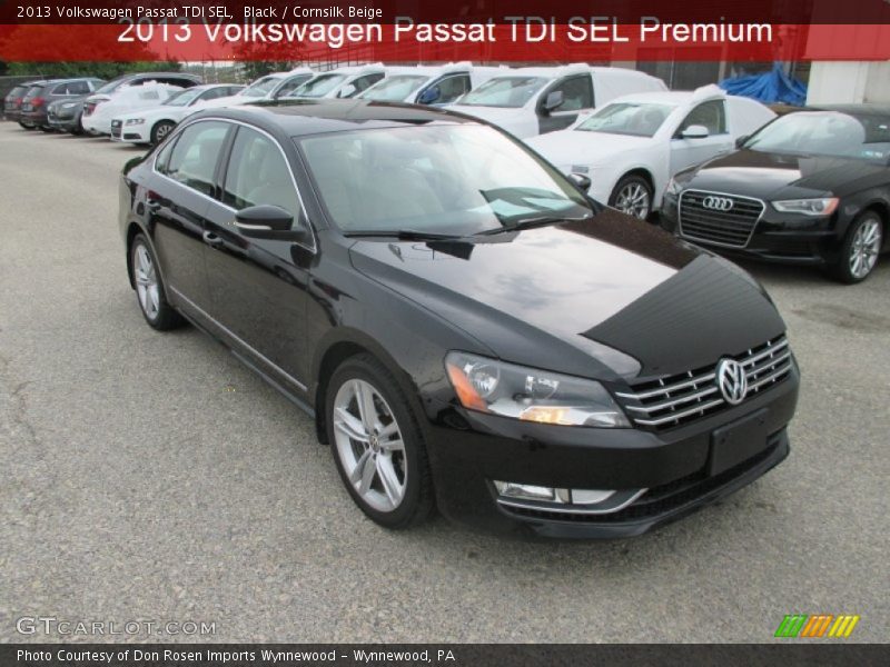 Black / Cornsilk Beige 2013 Volkswagen Passat TDI SEL