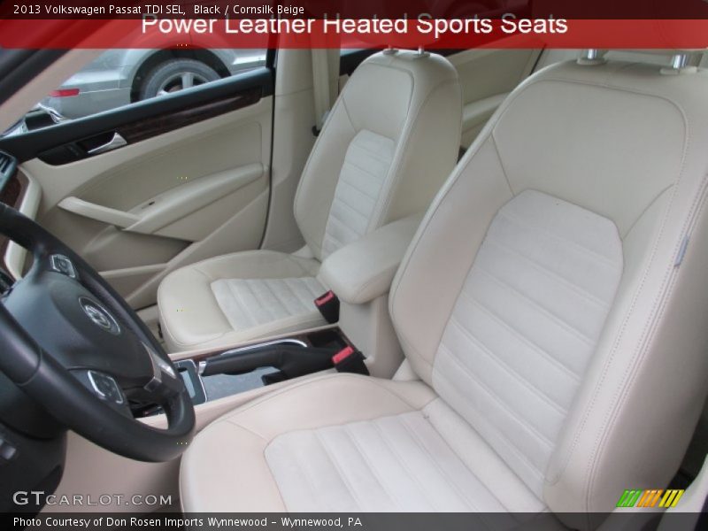 Black / Cornsilk Beige 2013 Volkswagen Passat TDI SEL