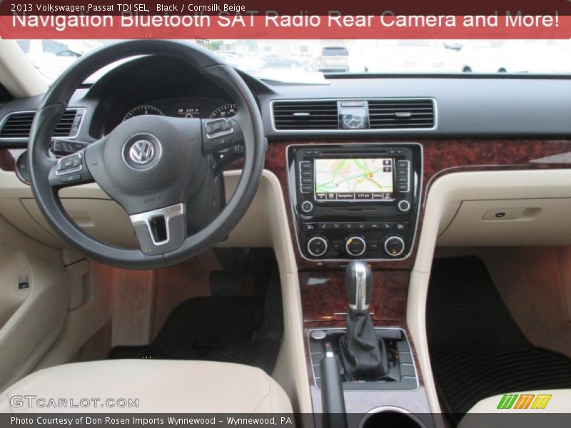 Black / Cornsilk Beige 2013 Volkswagen Passat TDI SEL