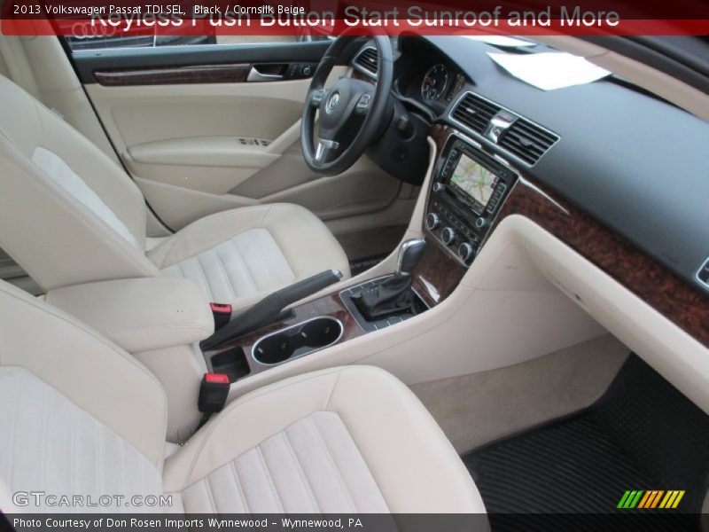 Black / Cornsilk Beige 2013 Volkswagen Passat TDI SEL