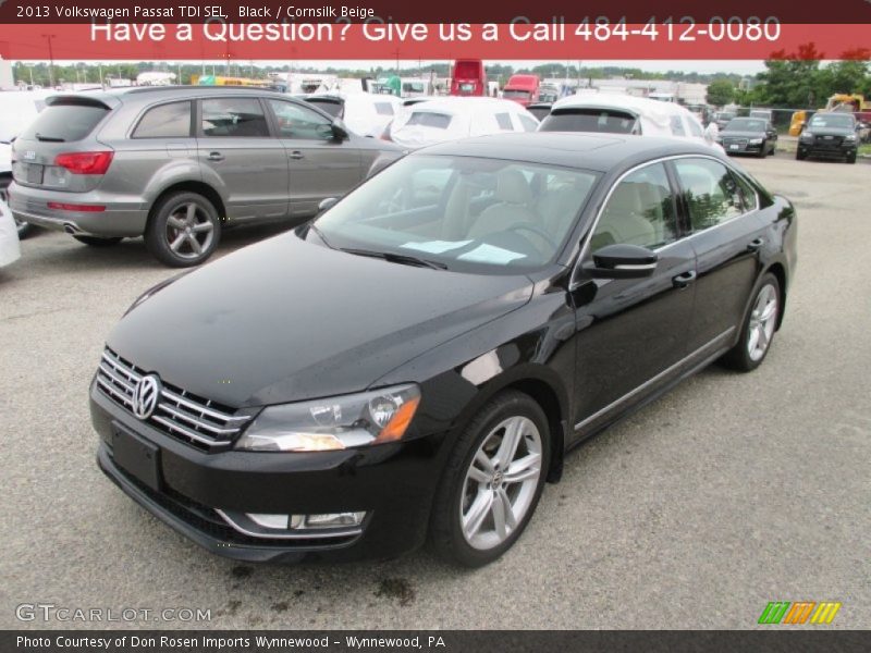 Black / Cornsilk Beige 2013 Volkswagen Passat TDI SEL