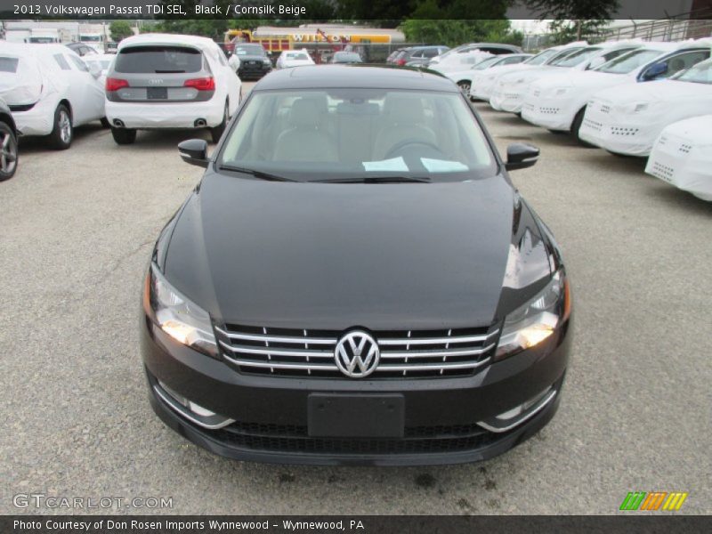 Black / Cornsilk Beige 2013 Volkswagen Passat TDI SEL