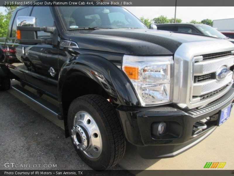 Shadow Black / Black 2016 Ford F450 Super Duty Platinum Crew Cab 4x4