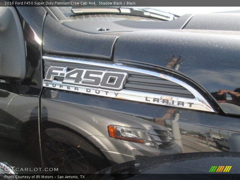 Shadow Black / Black 2016 Ford F450 Super Duty Platinum Crew Cab 4x4