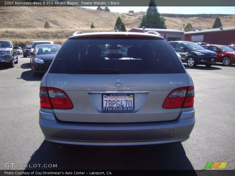 Pewter Metallic / Black 2007 Mercedes-Benz E 350 4Matic Wagon